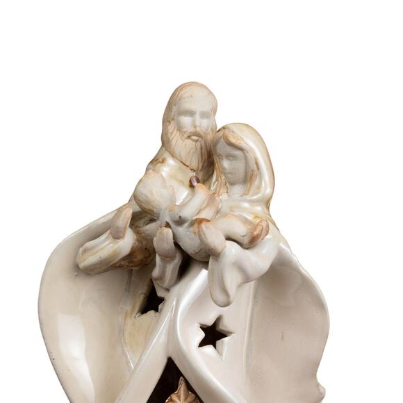 Holy Family Tea Light Candle Holder Christmas Nativity - Picture 2 of 5